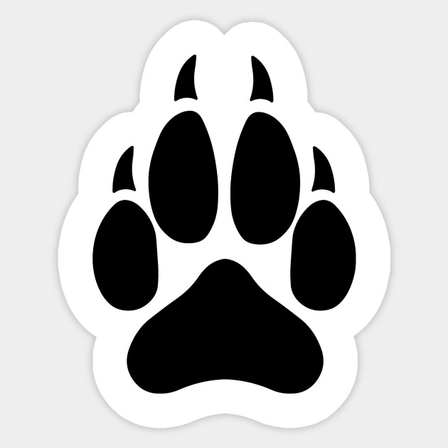 Wolf Paw - Wolf - Sticker | TeePublic